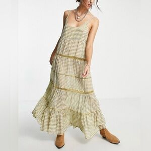 Free People Midnight Dance Printed Maxi Dress Medium NWT $118 retail NEW